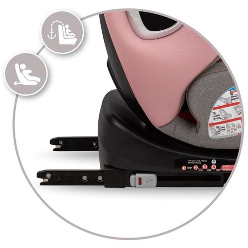 Momi Rotirajuća autosjedalica Tordi 360 0-36kg Isofix, Pink slika 15