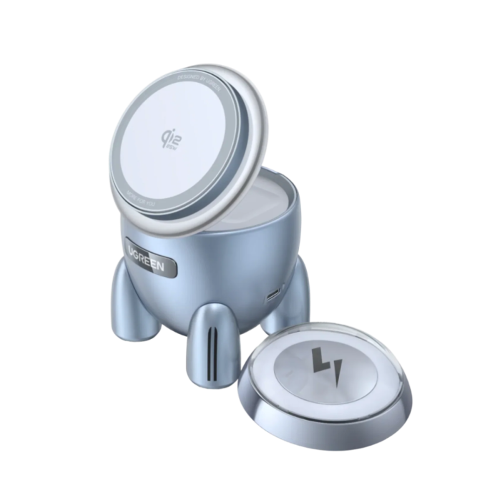 Ugreen 2-u-1 MagSafe bežični punjač Qi2 30W slika 1
