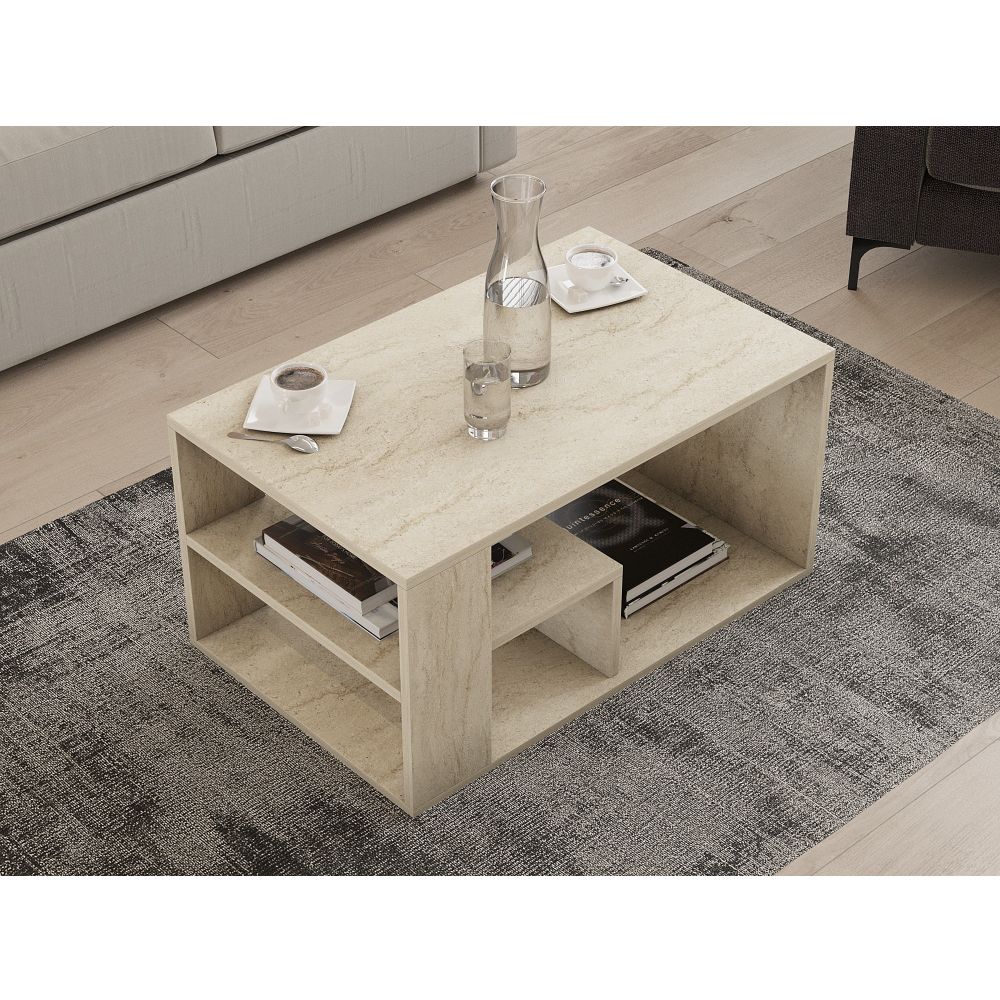 Eros - Travertine Kafa Sto slika 3