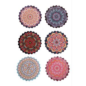 Hermia MLN Multicolor Glass Mat (6 Pieces)