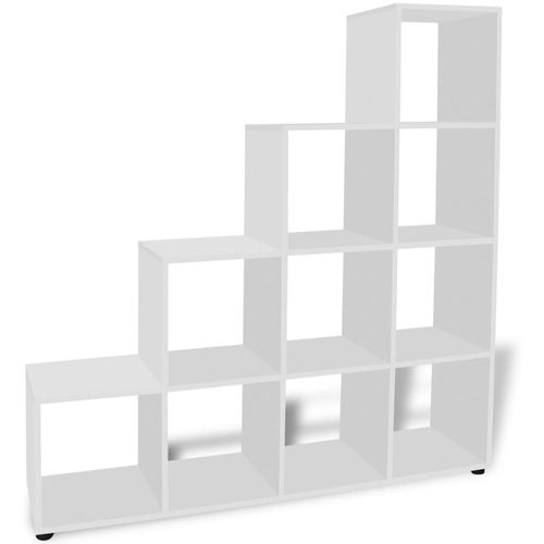 242550 Staircase Bookcase/Display Shelf 142 cm White slika 43