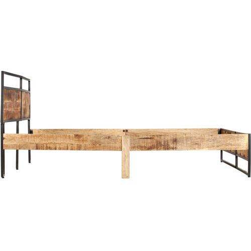 Okvir za krevet od grubog masivnog drva manga 200 x 200 cm slika 4