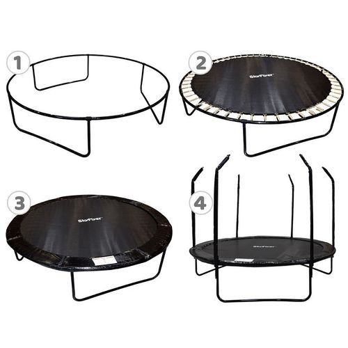 SKYFLYER vrtni trampolin crni - 244 cm slika 3