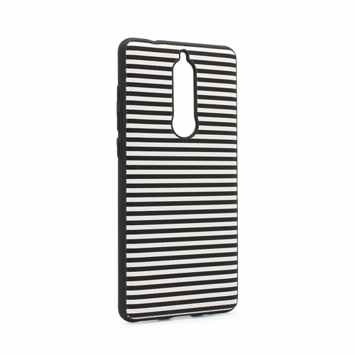 Torbica Luo Stripes za Nokia 5.1 2018 crna slika 1