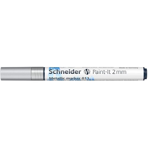 SCHNEIDER Flomaster Paint-It metalik marker  011, 2 mm, srebrni slika 1