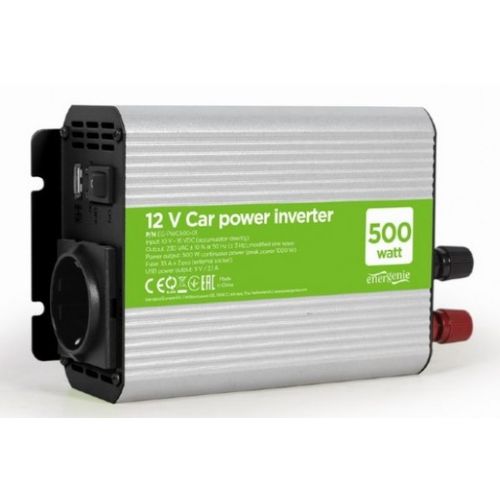 EG-PWC500-01 Gembird 12V Auto inverter DC/AC 500W+USB port slika 3