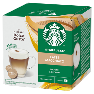 STARBUCKS Latte Macchiato by NESCAFÉ® Dolce Gusto®, kapsule za kavu, (12 kapsula / 6 napitaka), kutija, 129 g