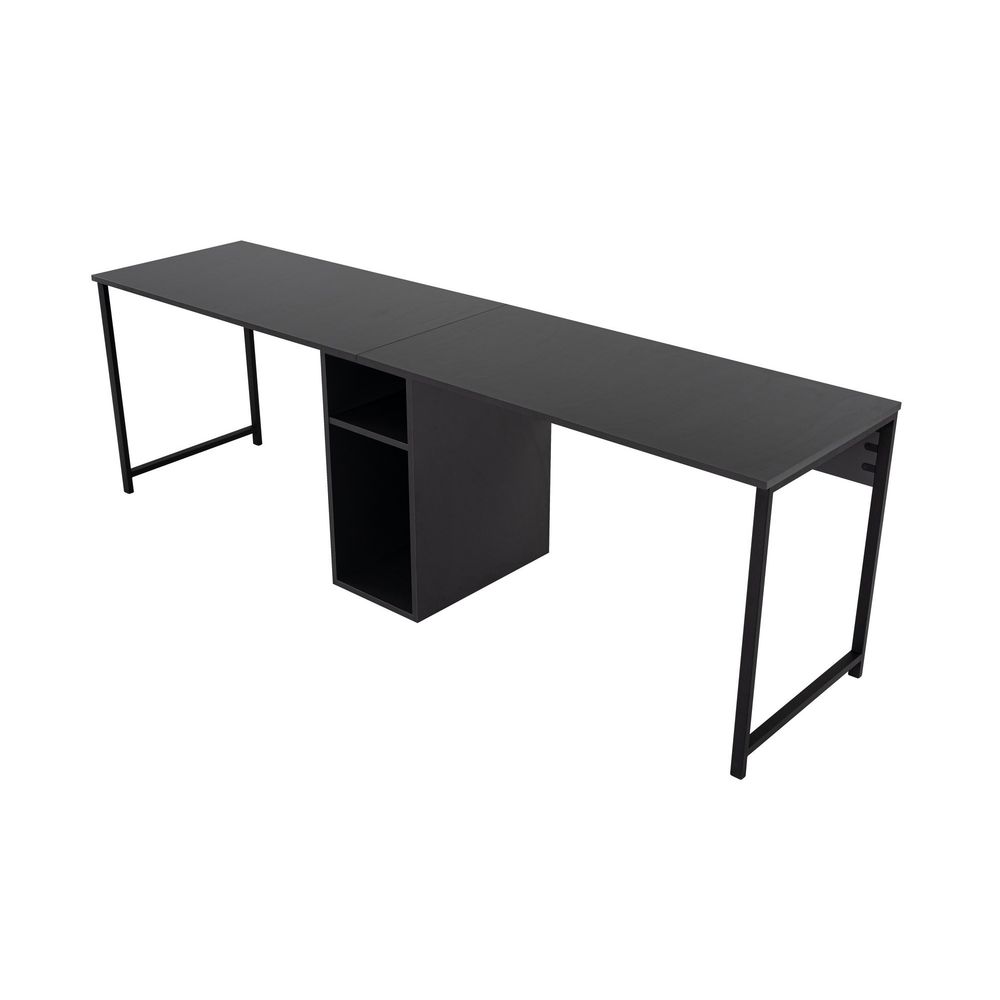 Twin Study Desk - Antracit, Crni Antracit slika 5