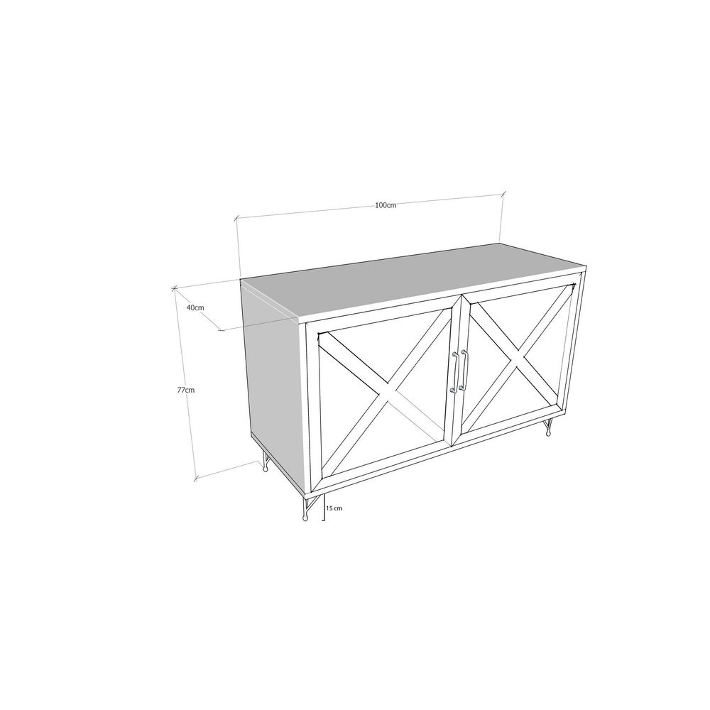 Jupiter Anthracite Oak Console slika 4