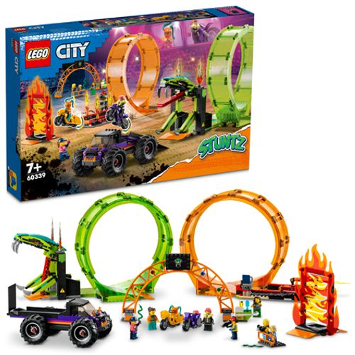 LEGO® CITY 60339 Arena za vratolomije s dvostrukom petljom slika 1