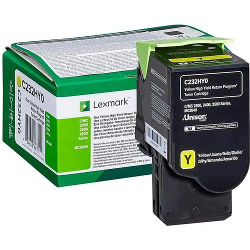 TONER LEXMARK C232HY0 YELLOW 2.3 slika 1