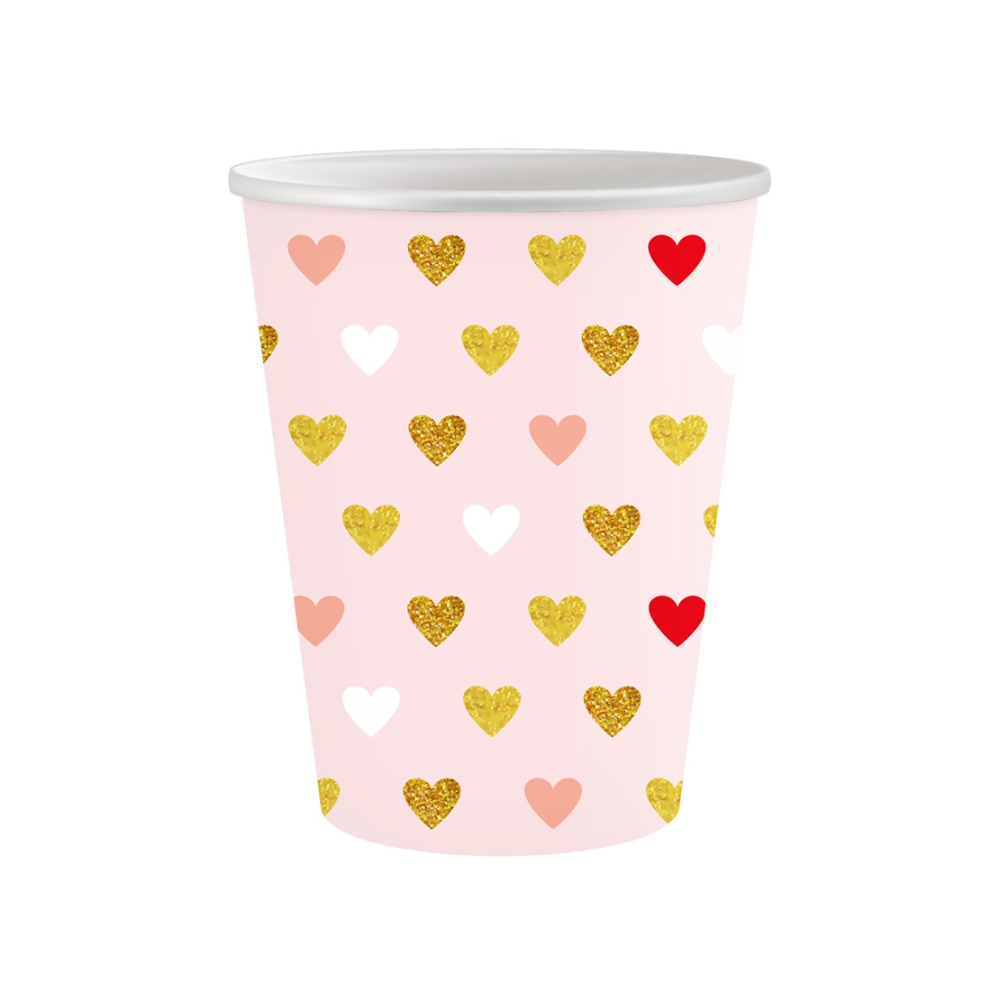 PG-KXR6 Papirna čaša Xoxo Kolekcija 250ml, 6kom slika 1