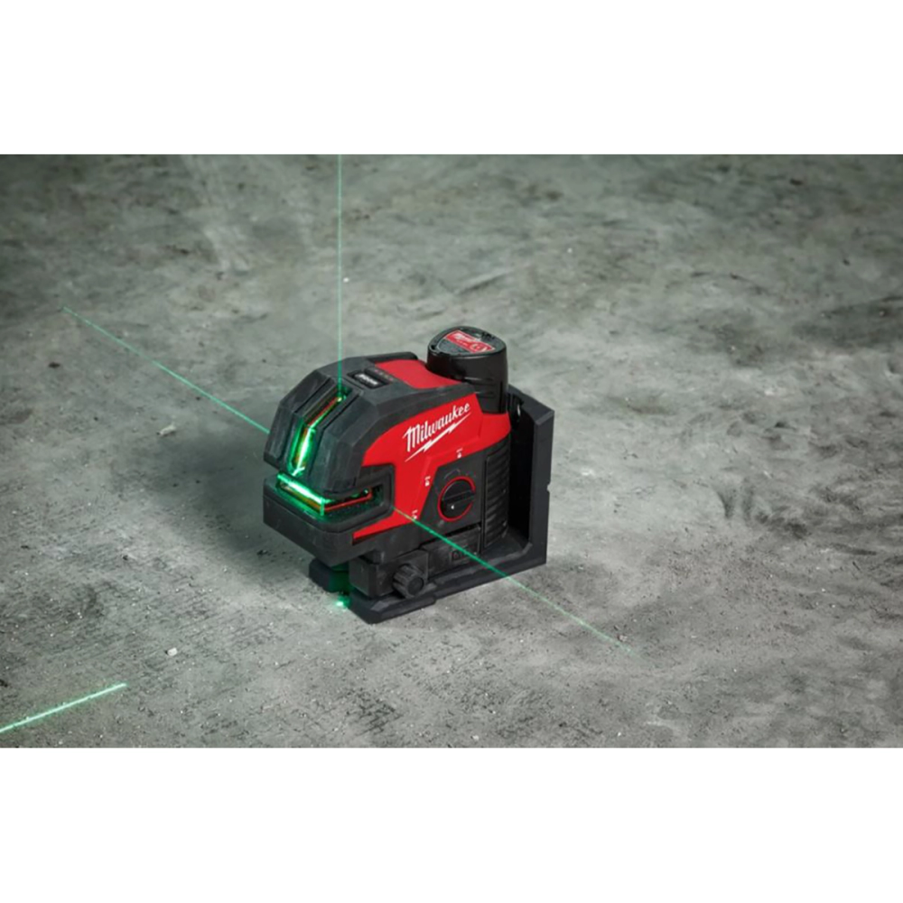 Milwaukee Križni Laserski Nivelir M12 Cll4P Zelena Linija slika 2
