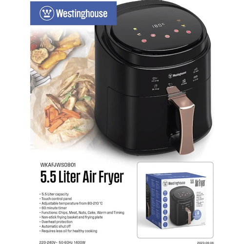 Westinghouse Airfryer 5,5L friteza na vrući zrak slika 10