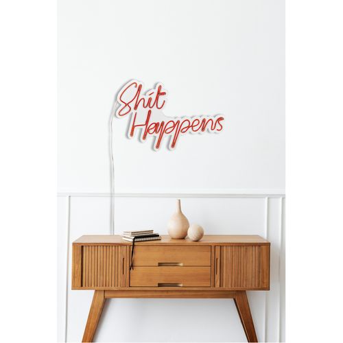 Shit Happens - Red Red Decorative Plastic Led Lighting slika 5