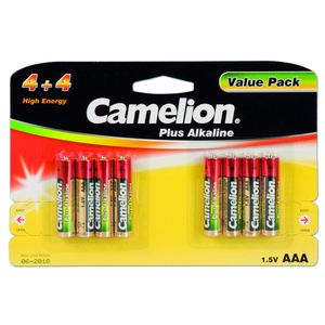 Baterija alkalna Camelion 1.5V AAA blister 4+4 kom