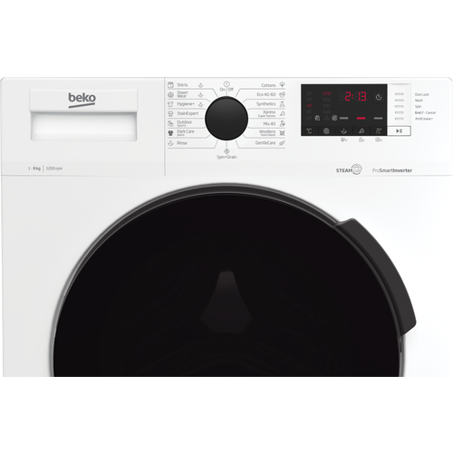 Beko WUE 8622 B XCW Veš mašina 8 kg, 1200 rpm, ProSmart™ Inverter, Dubina 55 cm slika 4