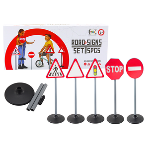 Set edukativnih prometnih znakova upozorenja, 5 komada, 70 cm