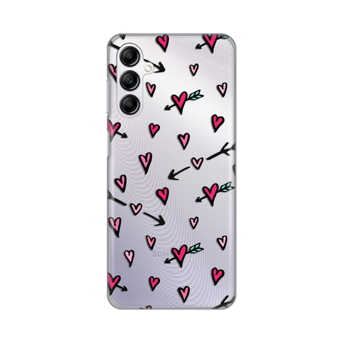 Torbica Silikonska Print Skin za Samsung A145R Galaxy A14 4G Heart Pattern slika 1