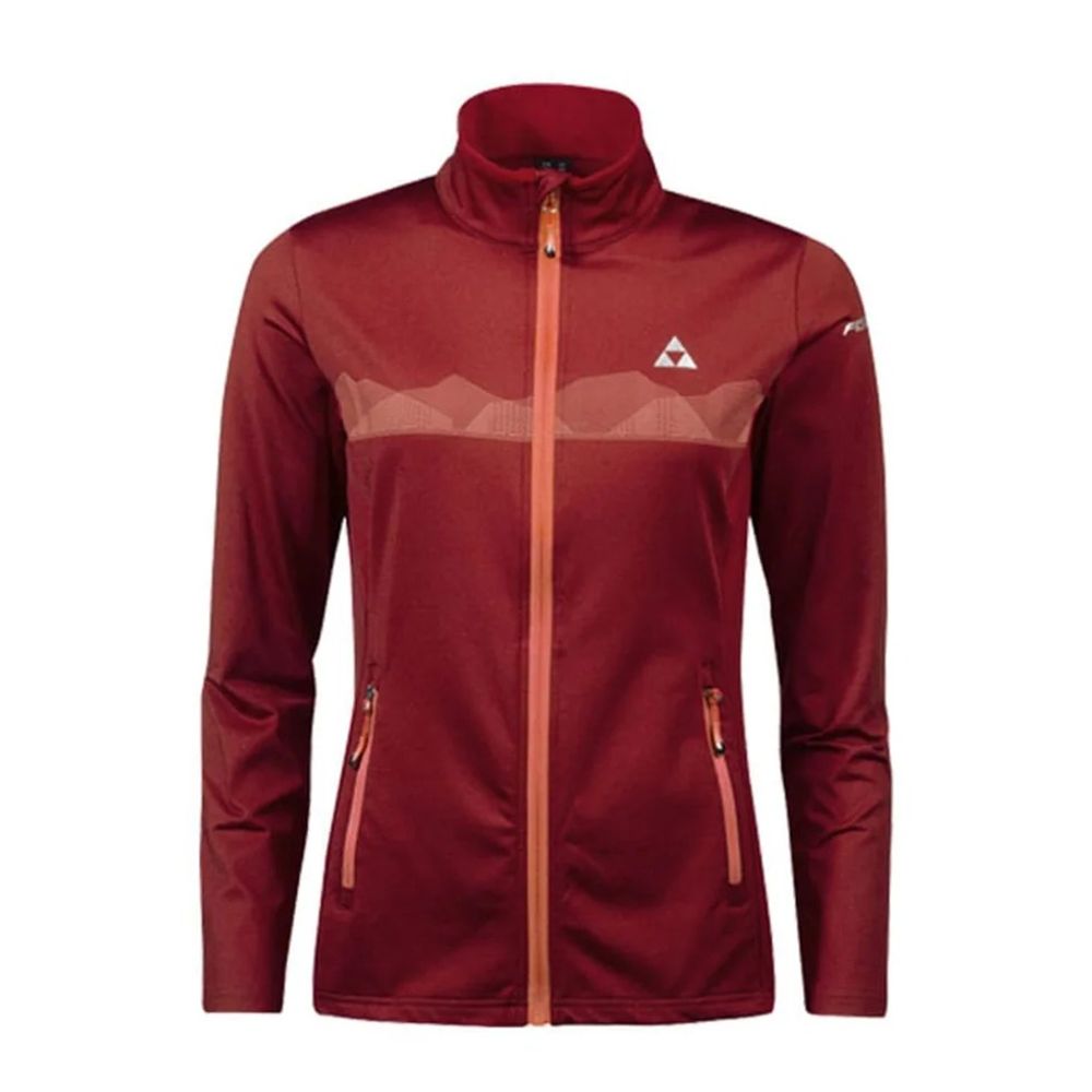 Fischer Ženski duks na kopčanje Elmau II Fleece Red Chili slika 1