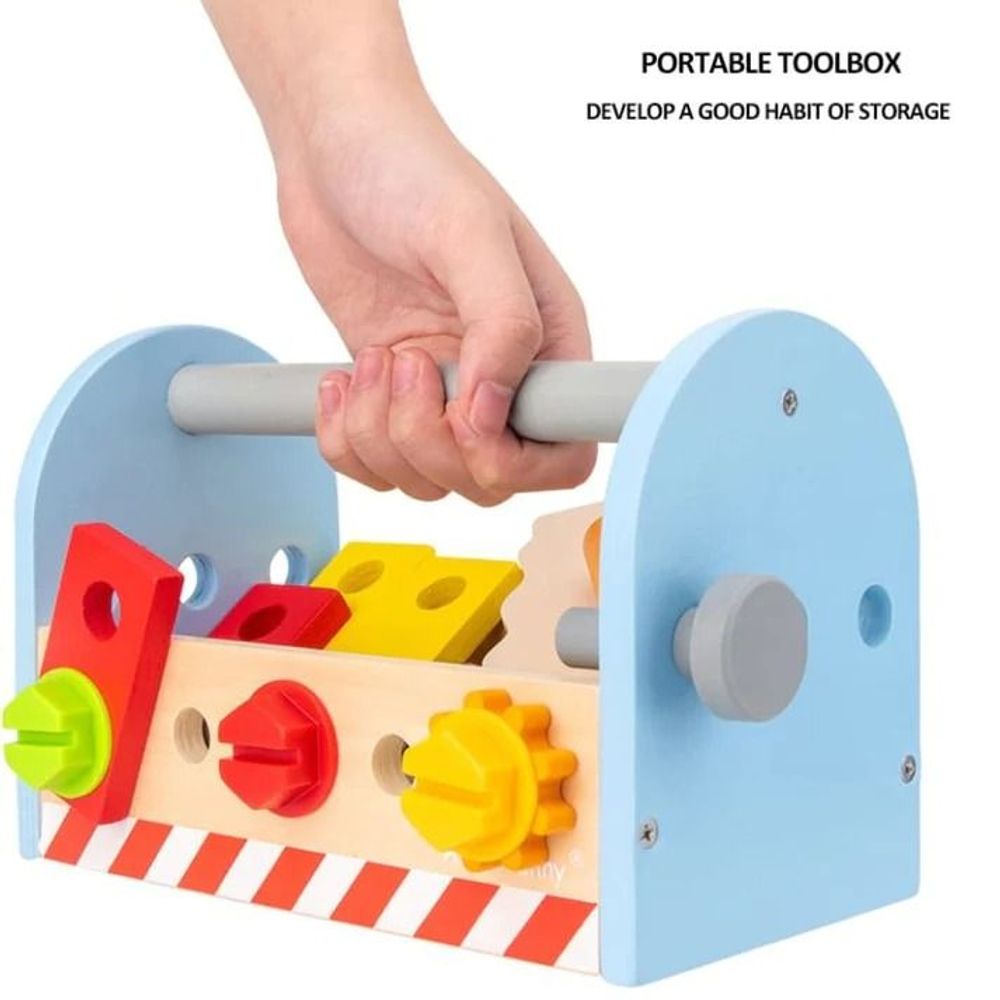 Kinder Home Dječiji drveni alat Toolbox slika 8