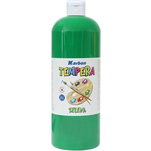 Tempera 1000ml boca KARBON zelena