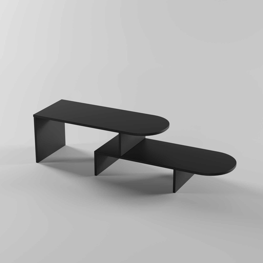 Kafa stol Puzzle – crna boja slika 5