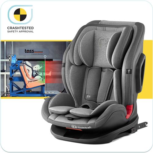 Kinderkraft autosjedalica OneTo3 9-36 kg isofix rocket siva slika 31