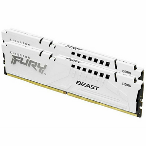 Memorija Kingston FURY Beast White XMP 64GB (2x32GB) 6000MT/s DDR5 CL40 DIMM, KF560C40BWK2-64