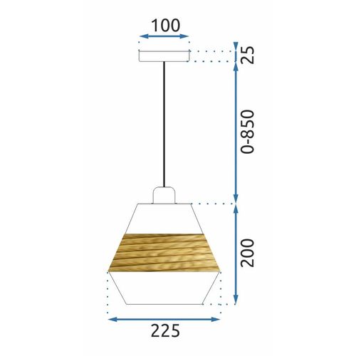 TOOLIGHT Viseća svjetiljka APP989-1CP slika 12