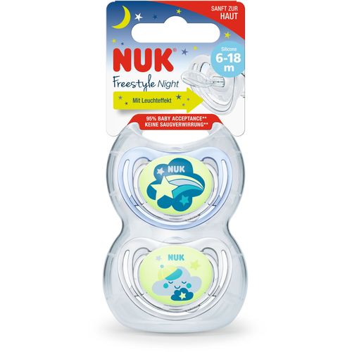 NUK duda varalica - silikon Freestyle (6-18 m), 2 kom multicolor 10736127 slika 1