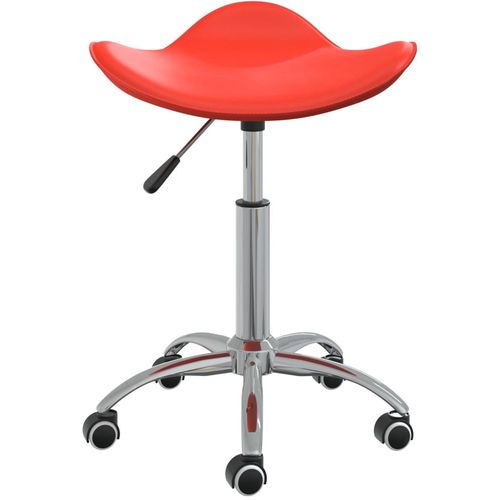 Salonski stolac od umjetne kože crveni slika 27