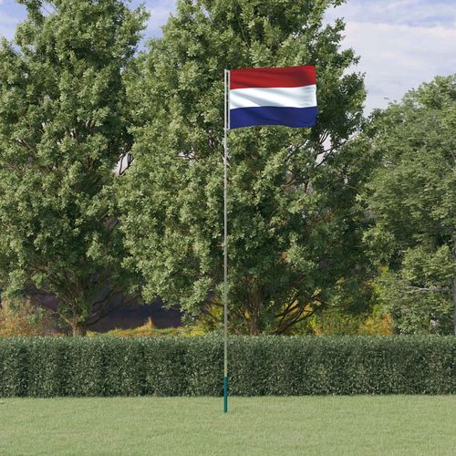 Nizozemska zastava i jarbol 5,55 m aluminijski slika 1