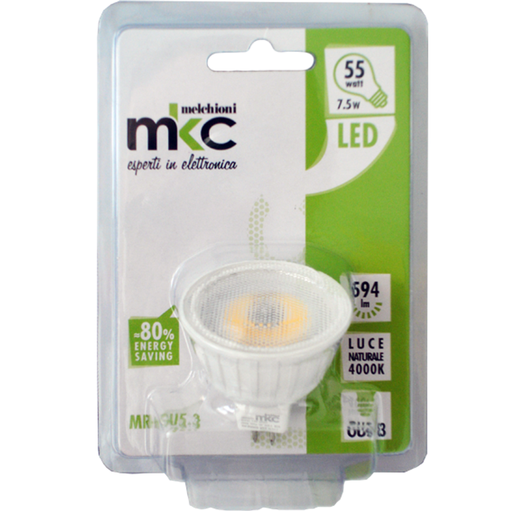 MKC Sijalica, LED 7.5W, 4000K,12V DC, prirodno bijela svjetlost - LED MR16 GU5.3/7.5W-N slika 2