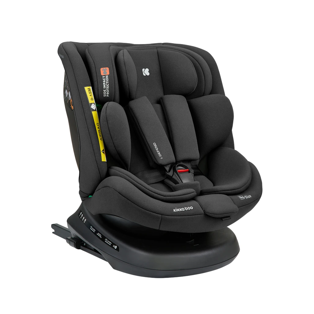 Kikka Boo Rotirajuća autosjedalica i-Defend 40-150cm i-Size Isofix, Black slika 1