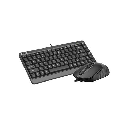 A4 TECH F1110 FSTYLER Compact USB US siva tastatura + USB sivi miš slika 3