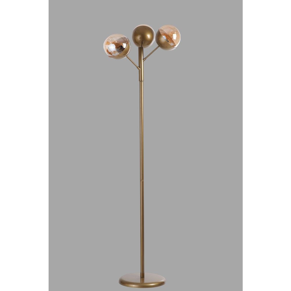 Opviq Podna lampa 319, med, crna slika 3
