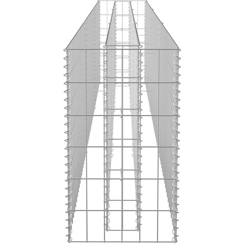 Gabionska sadilica od pocinčanog čelika 270 x 30 x 60 cm slika 17