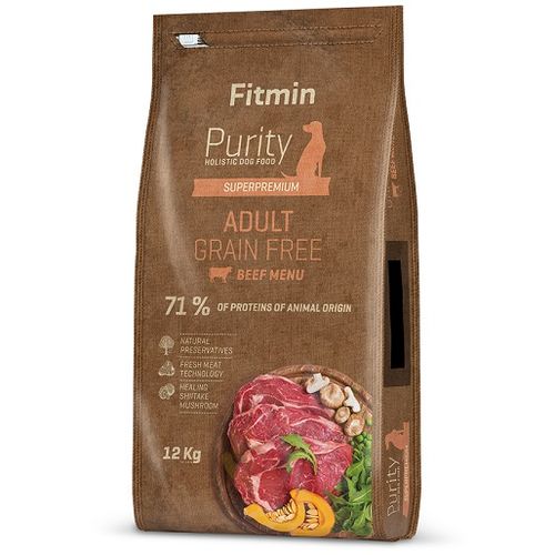 Fitmin Dog Purity Grain Free Adult Govedina, hrana za pse 12kg slika 1