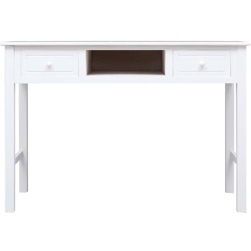 Pisaći stol bijeli 110 x 45 x 76 cm drveni slika 23