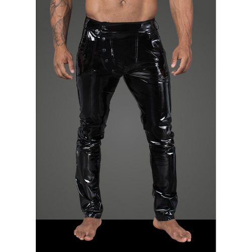 Muške seksi pantalone od elastičnog PVC materijala slika 1