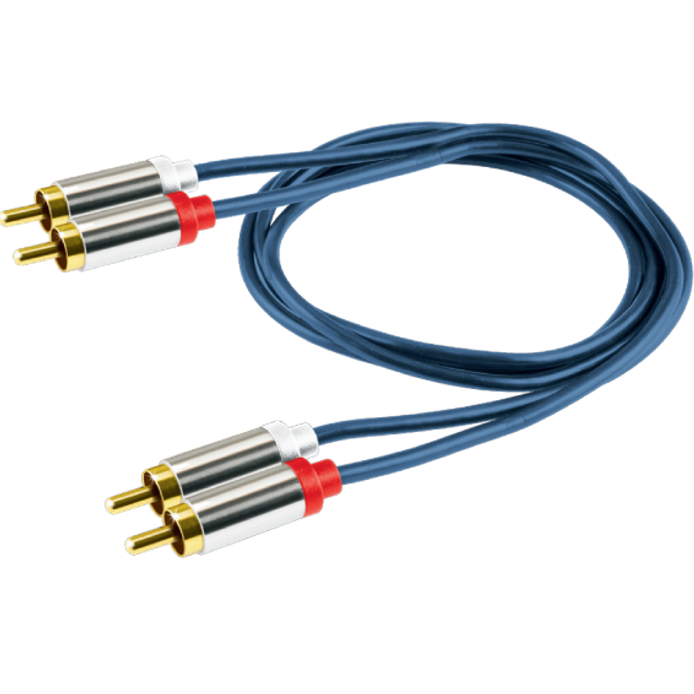 home RCA stereo kabl,2xRCA muški, 2xRCA muški,premium kv., 1.0m - A 3-1M slika 1
