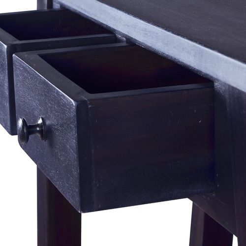 Konzolni stol boja crne kave 90 x 30 x 75 cm od drva mahagonija slika 37
