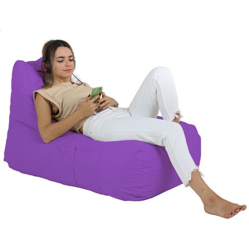 Atelier Del Sofa Vreća za sjedenje, Trendy Comfort Bed Pouf - Purple slika 4