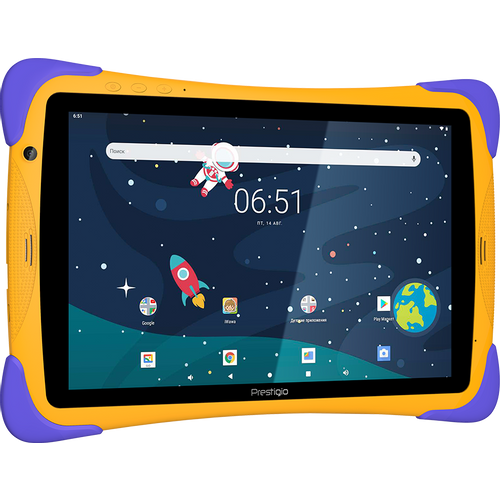 Prestigio SmartKids UP, 10.1" (1280*800) IPS display, Android 10 (Go edition), up to 1.5GHz Quad Core RK3326 CPU, 1GB + 16GB, BT 4.0, WiFi, 0.3MP front cam + 2.0MP rear cam, USB Type-C, microSD card slot, 6000mAh battery. Color: orange-violet slika 3