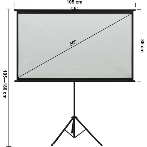 Projekcijsko platno s tronošcem 50 " 4 : 3 slika 7