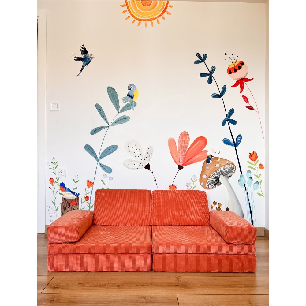 Dvosjed-krevet Puzzle - Orange Orange slika 2