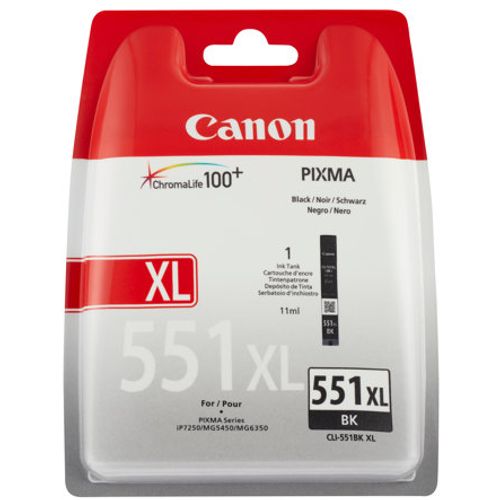 Canon CLI-551XL BK tinta 6443B001, crna slika 1