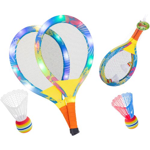 LED svjetleći reket za badminton 2 kom. slika 1