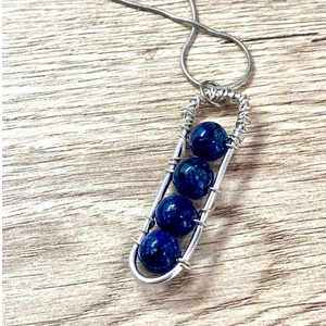 Poludrago kamenje Ogrlica On Wire - Lapis Lazuli